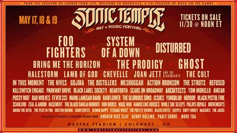 sonic temple music festival